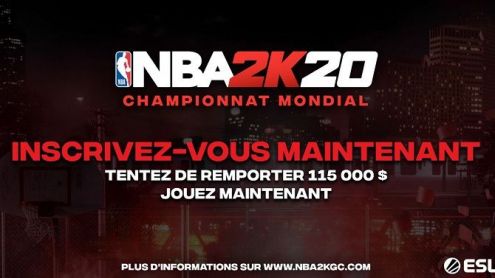 NBA 2K20 : Un tournoi mondial eSport annoncé, 145.000 dollars de gains