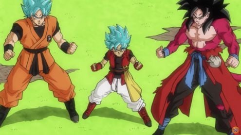 Goku SSGSS et Goku SSJ4 face à Beerus dans le nouveau trailer de Super Dragon Ball Heroes