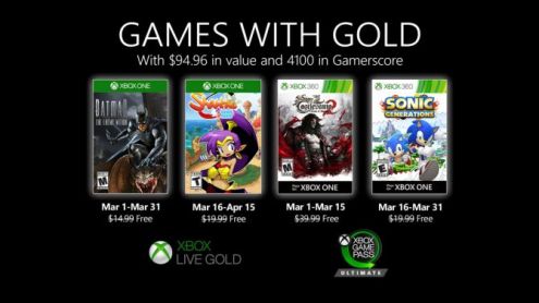 Xbox Games With Gold : Découvrez les 4 jeux 