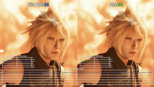 Final Fantasy 7 Remake : Les versions PS4 et PS4 Pro de la démo comparées