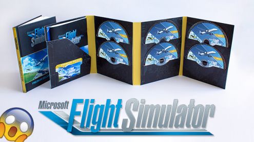 Microsoft Flight Simulator : La version physique sur PC dévoile son coffret, avec 10 DVD