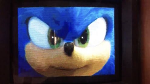 Sonic le Film : Il fait tourner la bande-annonce, en bonne qualité... sur Mega Drive