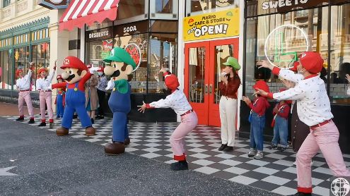 Super Nintendo World : L'ouverture du Mario Cafe immortalisée en vidéo