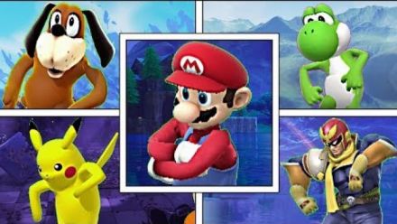 Fortnite : Les personnages de Smash Bros. font la danse par d&eacute;faut