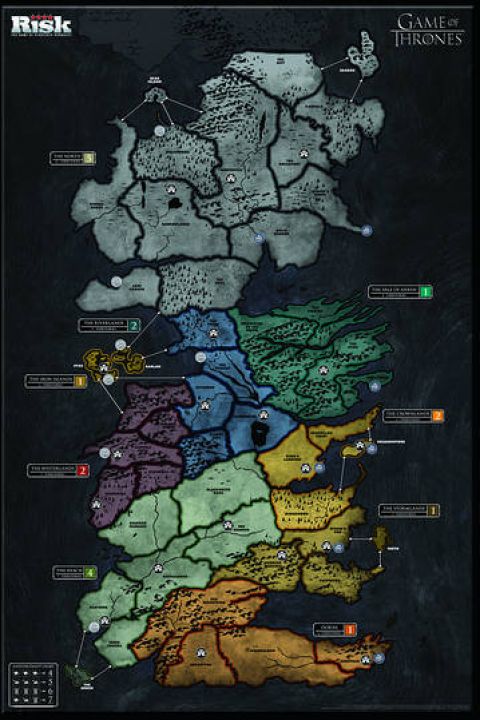 Photo d'un plateau du Risk Game Of Thrones Ã©dition Collector