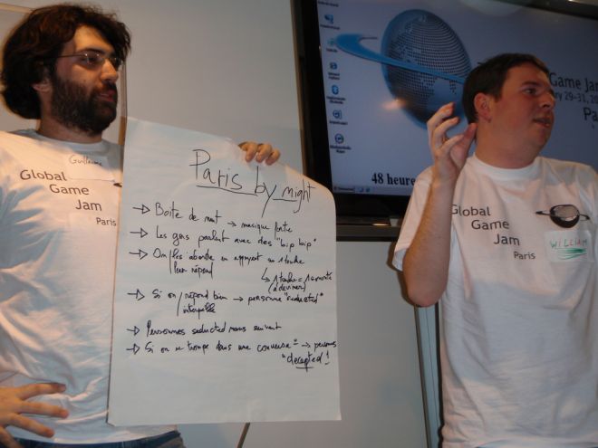 Présentation du concept aux autres jammers Présentation du concept aux autres jammers