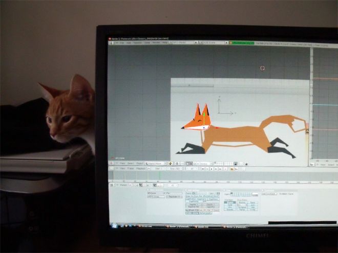 Buster posant pour nous
