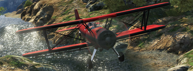 L'avion, l'un des moyens de transport de GTA 5.