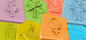 8 pictogrammes caractÃ©risants les 8 objectifs du millÃ©naire. (Cliquez sur l'image pour en savoir plus)