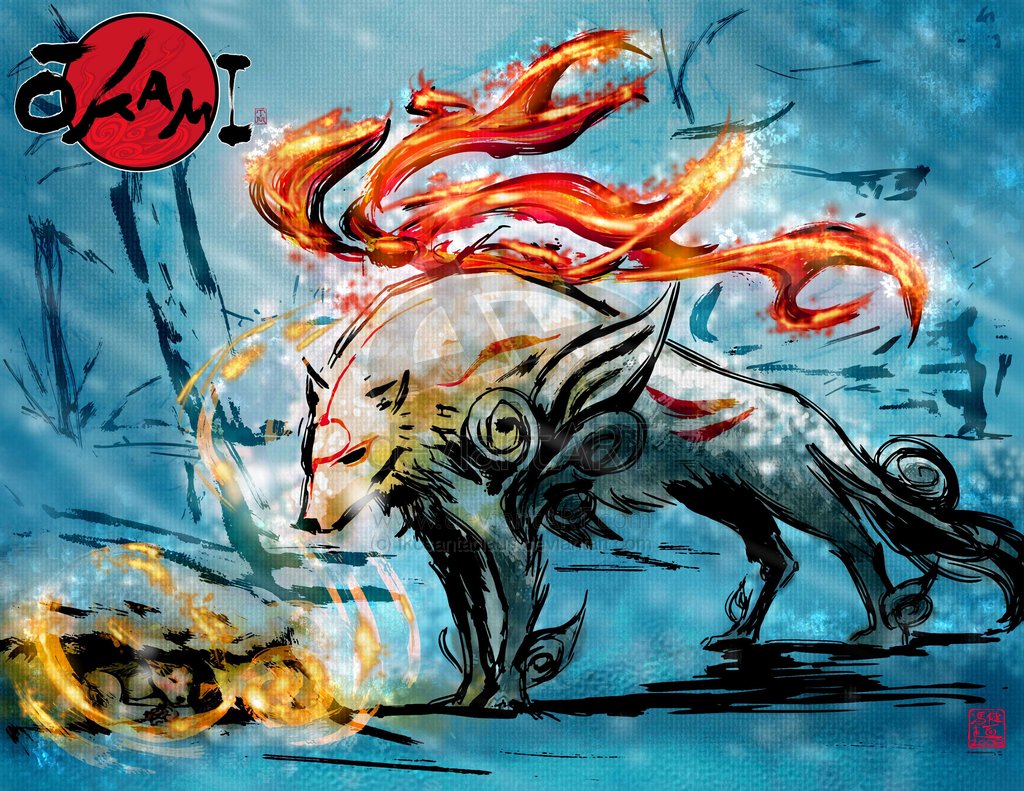 Okami ( le meilleur jeu de tous les temps) est l'exemple parfait du jeu qui a su tirÃ© tout le mieux que pouvait la Playstation 2 durant sa fin de vie