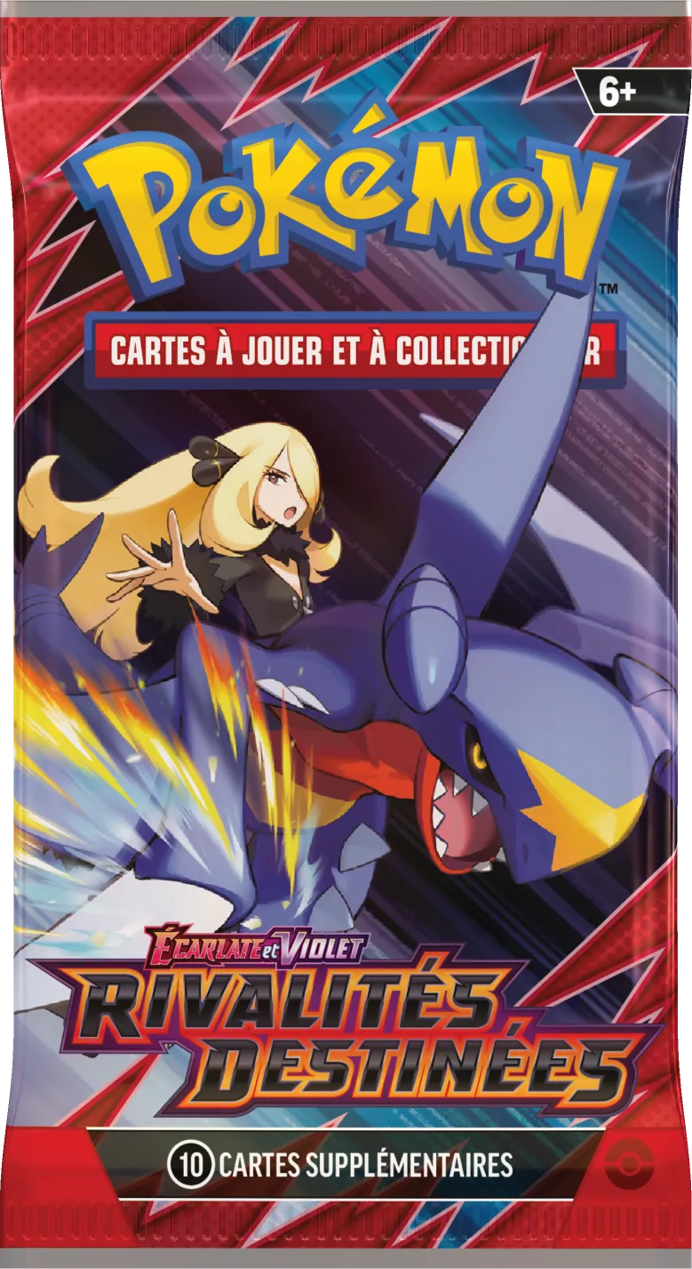 Pokemon Ecarlate et Violet - Rivalités Destinées : Booster Cynthia et Carchacrok-ex. Pokemon Ecarlate et Violet - Rivalités Destinées : Booster Cynthia et Carchacrok-ex.