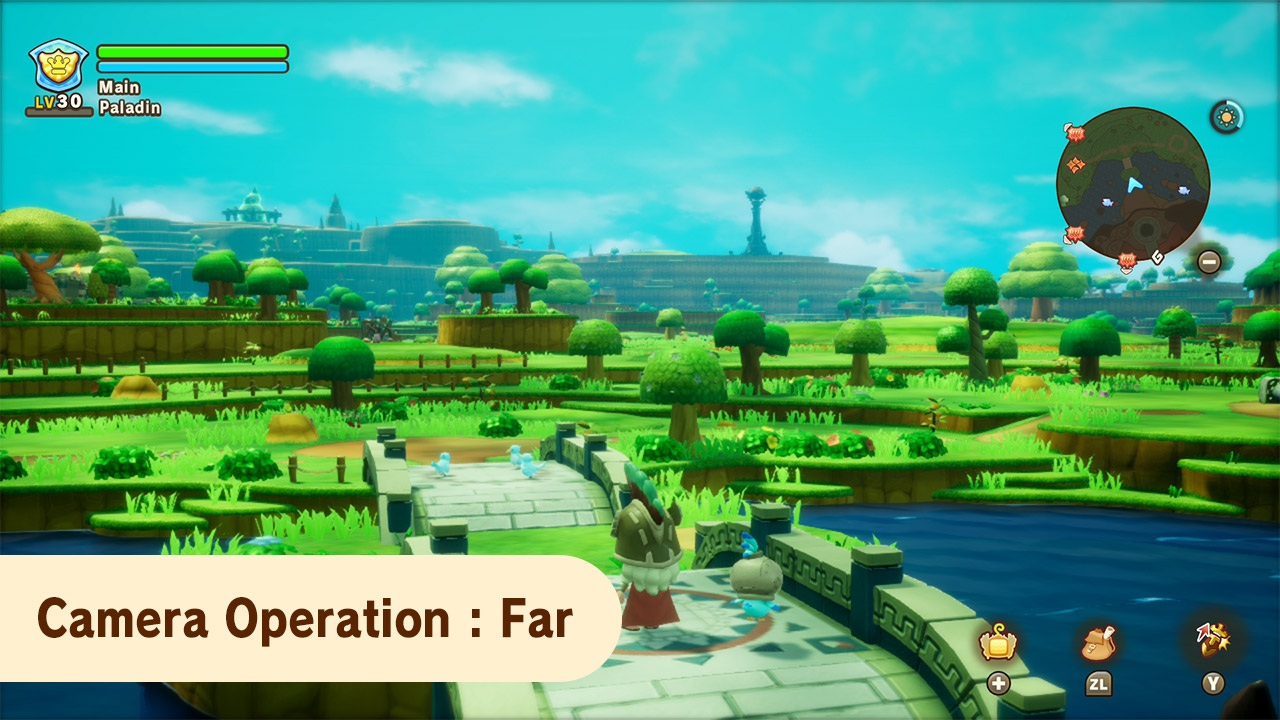 Fantasy Life i : Affichage lointain de la caméra. Fantasy Life i : Affichage lointain de la caméra.