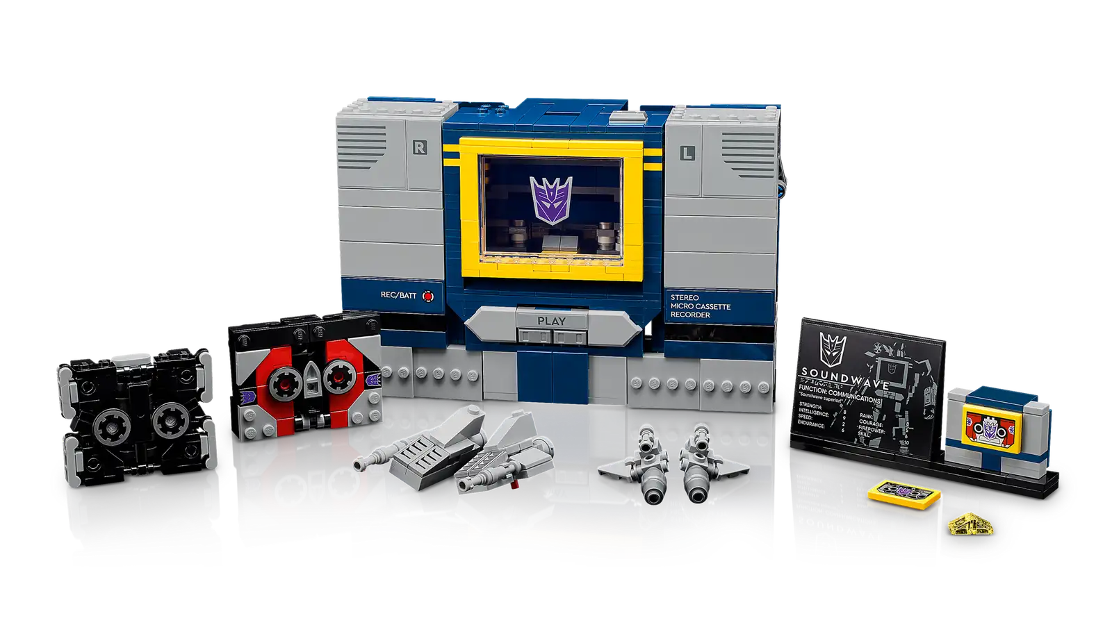 LEGO : 10358 Transformers Soundwave (forme lecteur cassette).
