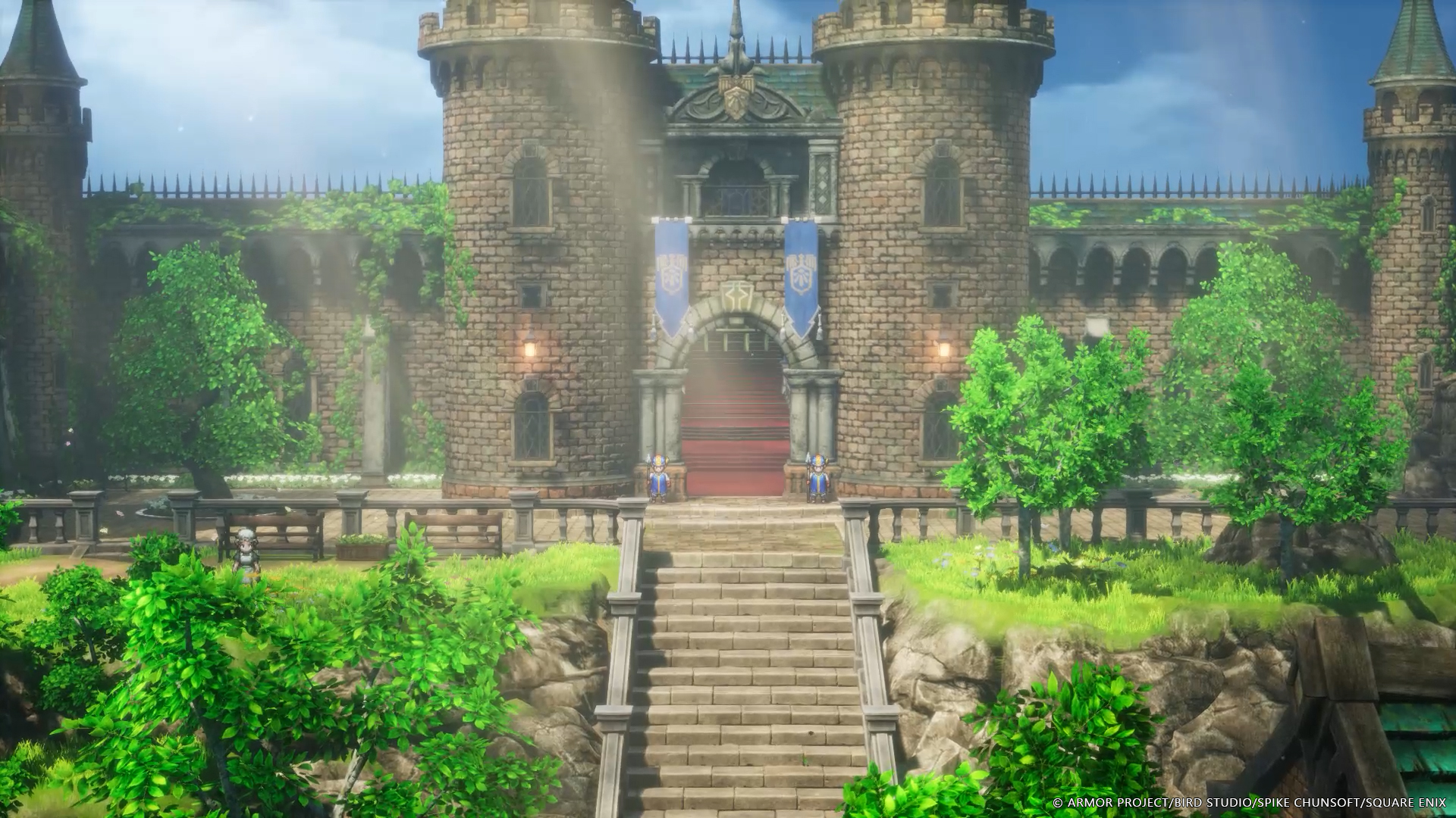Dragon Quest 1 & 2 HD-2D : Devanture du château. Dragon Quest 1 & 2 HD-2D : Devanture du château.