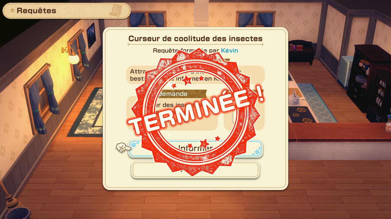 Story of Seasons Grand Bazaar : QuÃªte terminÃ©e.