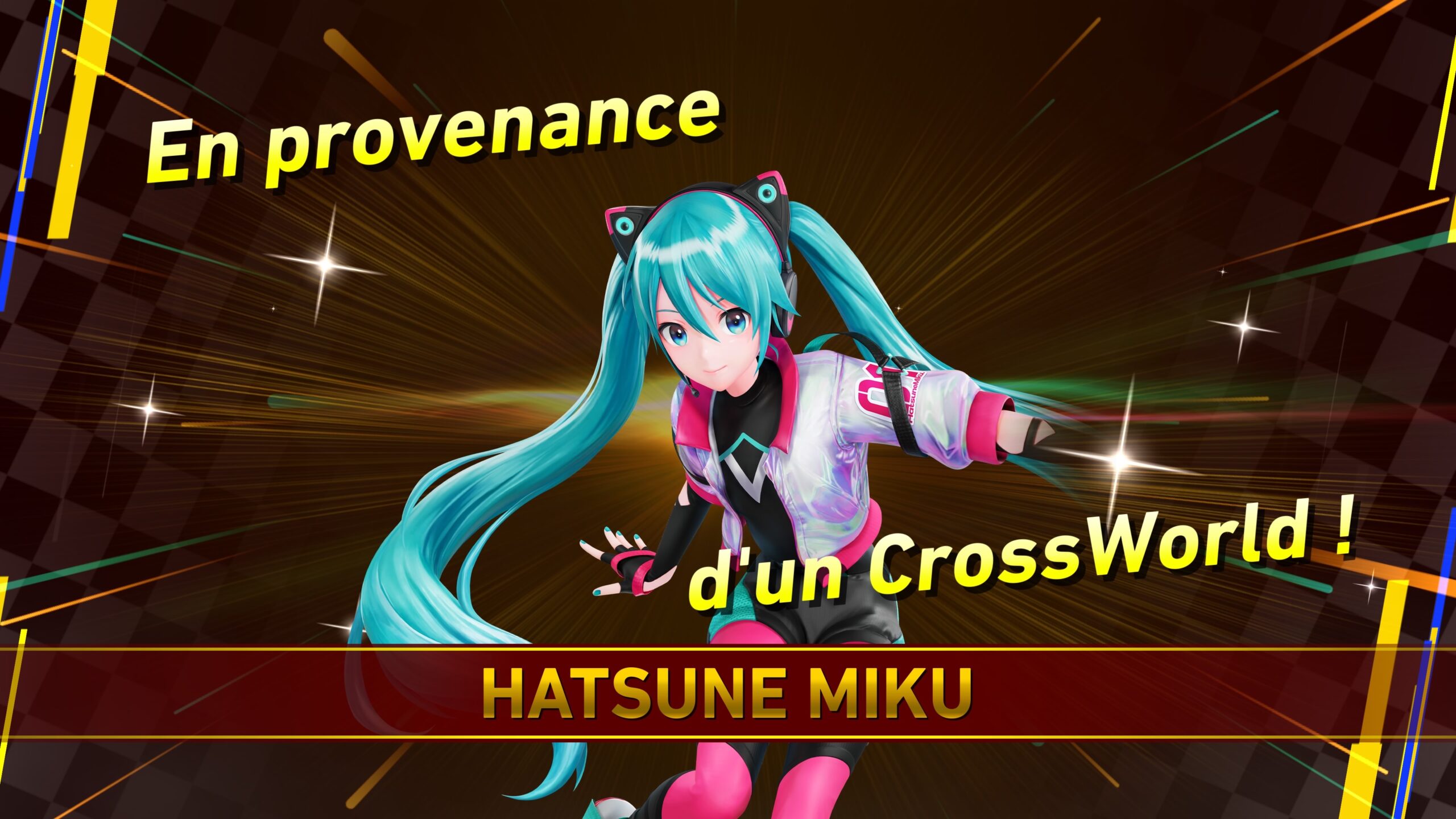 Sonic Racing CrossWorlds : Hatsune Miku.