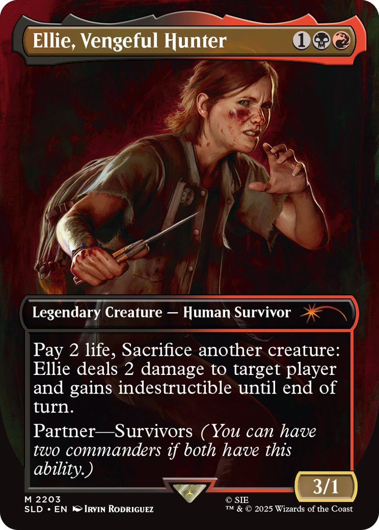 The Last of Us Magic : Carte Ellie Vengeful Hunter.