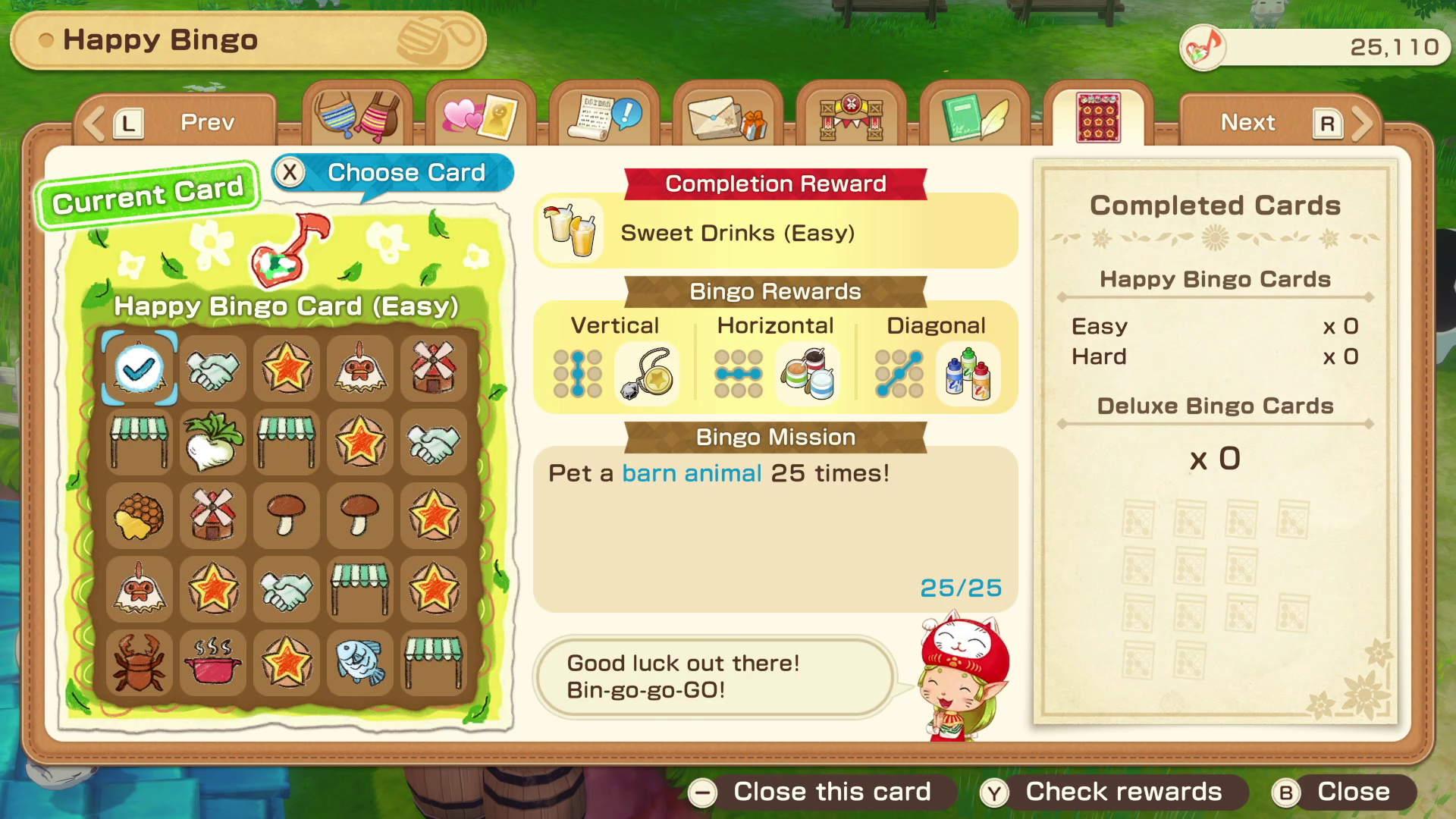 Story of Seasons Grand Bazaar : Happy Bingo Card Easy. Story of Seasons Grand Bazaar : Happy Bingo Card Easy.
