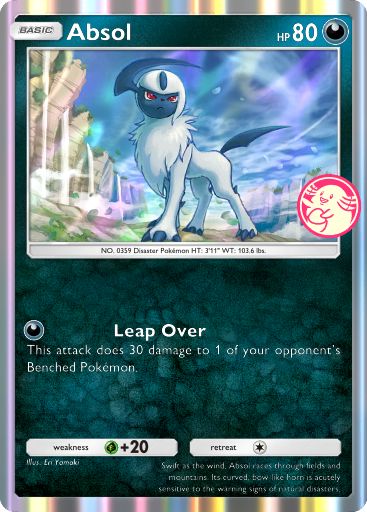 Pokemon Pocket : Carte promo Leveinard d'Absol.