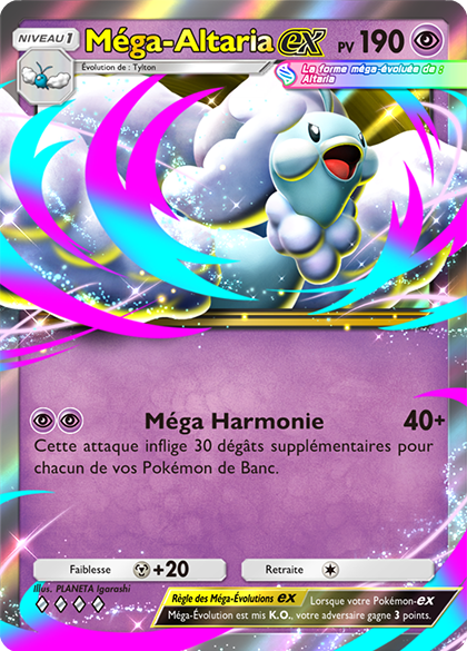 Pokémon TCG Pocket : Carte Mega-Altaria ex. Pokémon TCG Pocket : Carte Mega-Altaria ex.