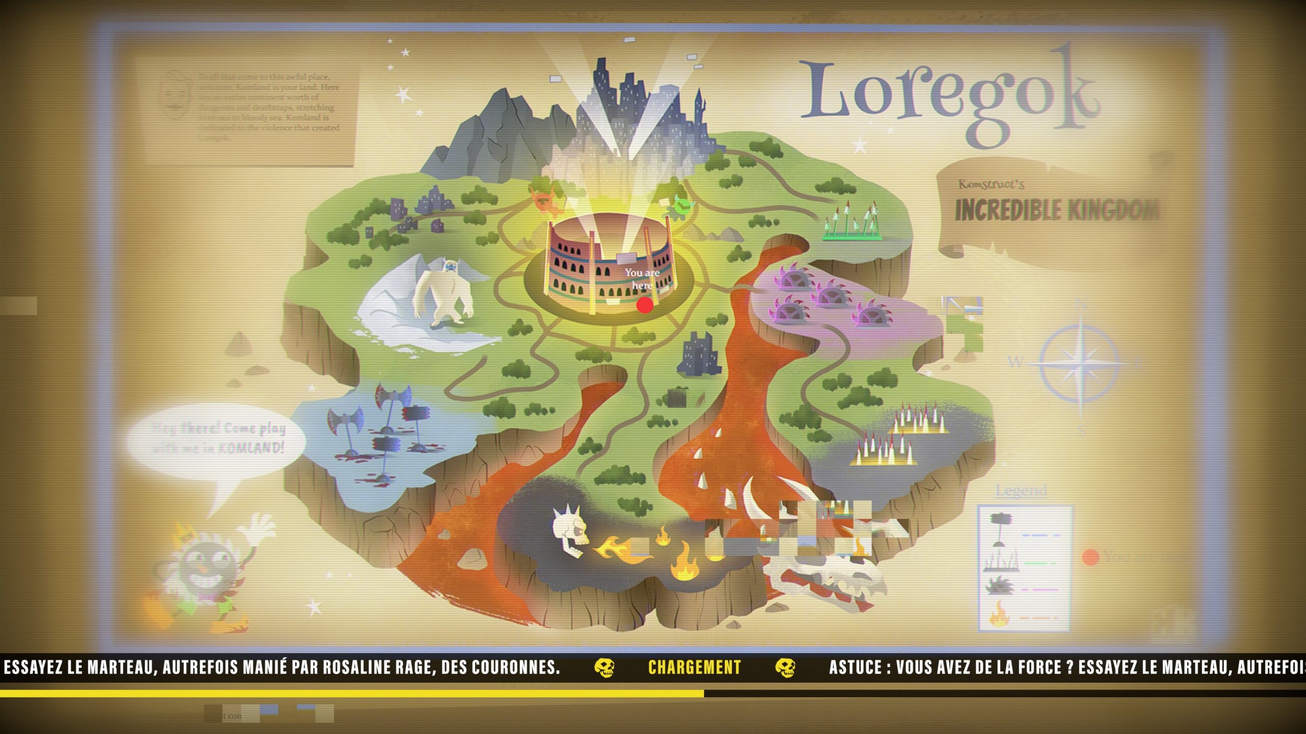 King of Meat : Chargement Carte Loregok.