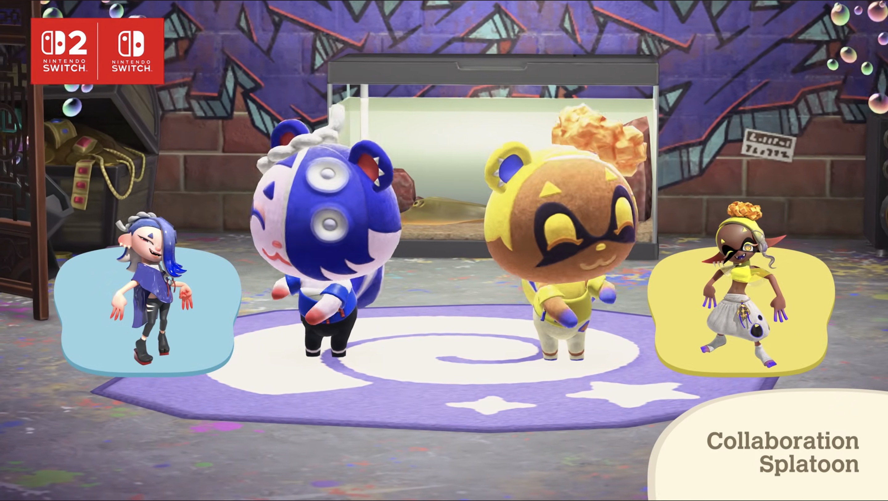 Animal Crossing New Horizons : Kala et Mara de Splatoon.