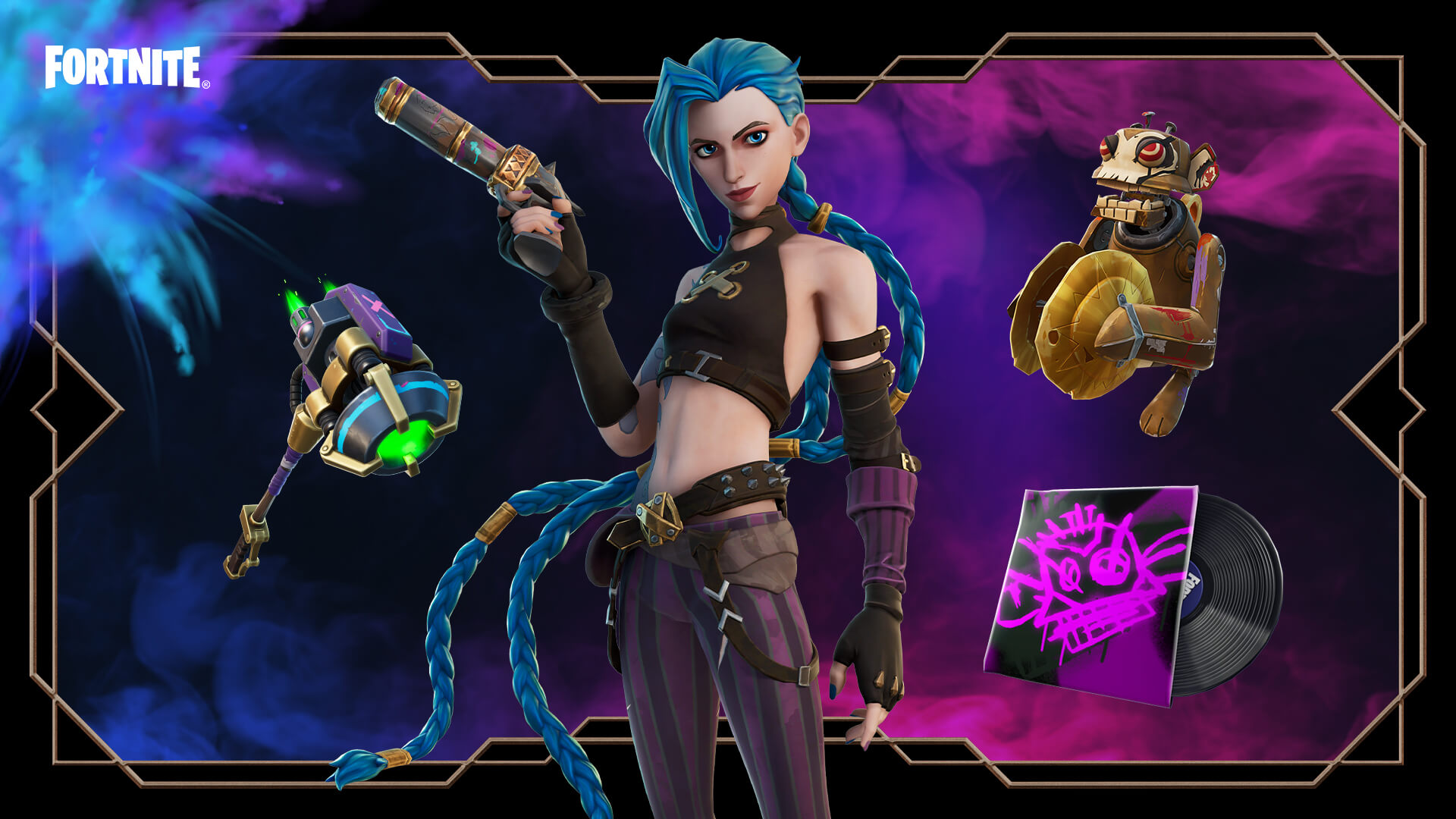 Skin Fortnite de Jinx Arcane Saison 1.