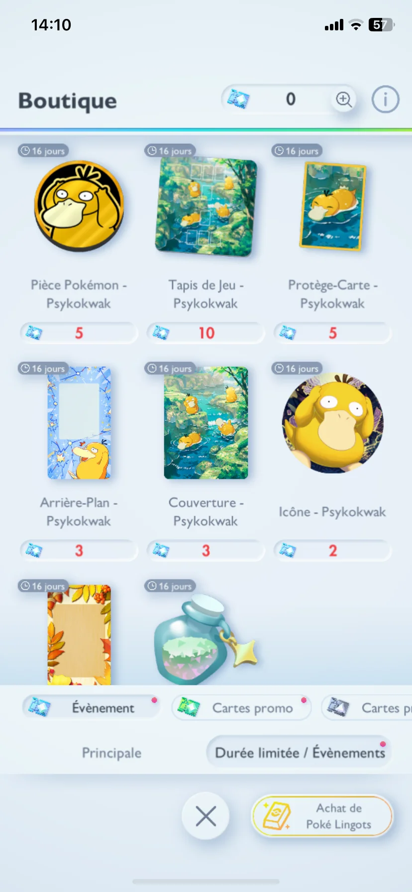 Boutique de la pioche miracle Psykokwak dans Pokemon Pocket. Boutique de la pioche miracle Psykokwak dans Pokemon Pocket.