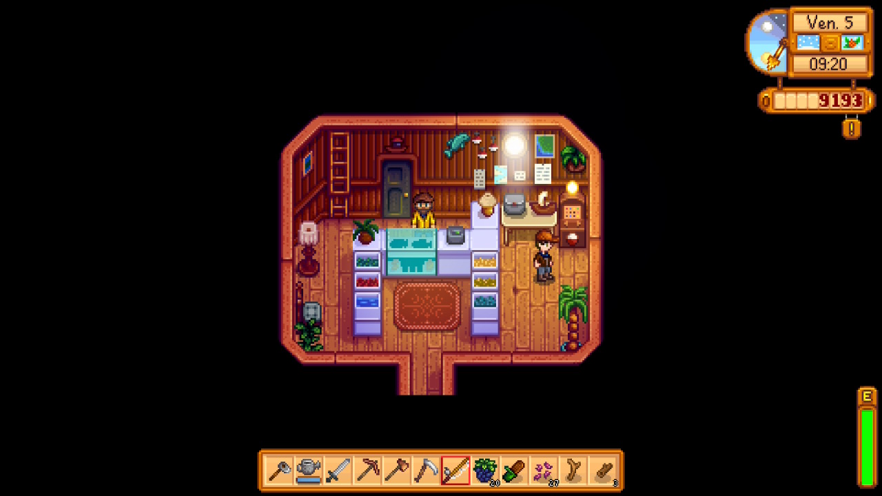 La boutique de Willy dans Stardew Valley.