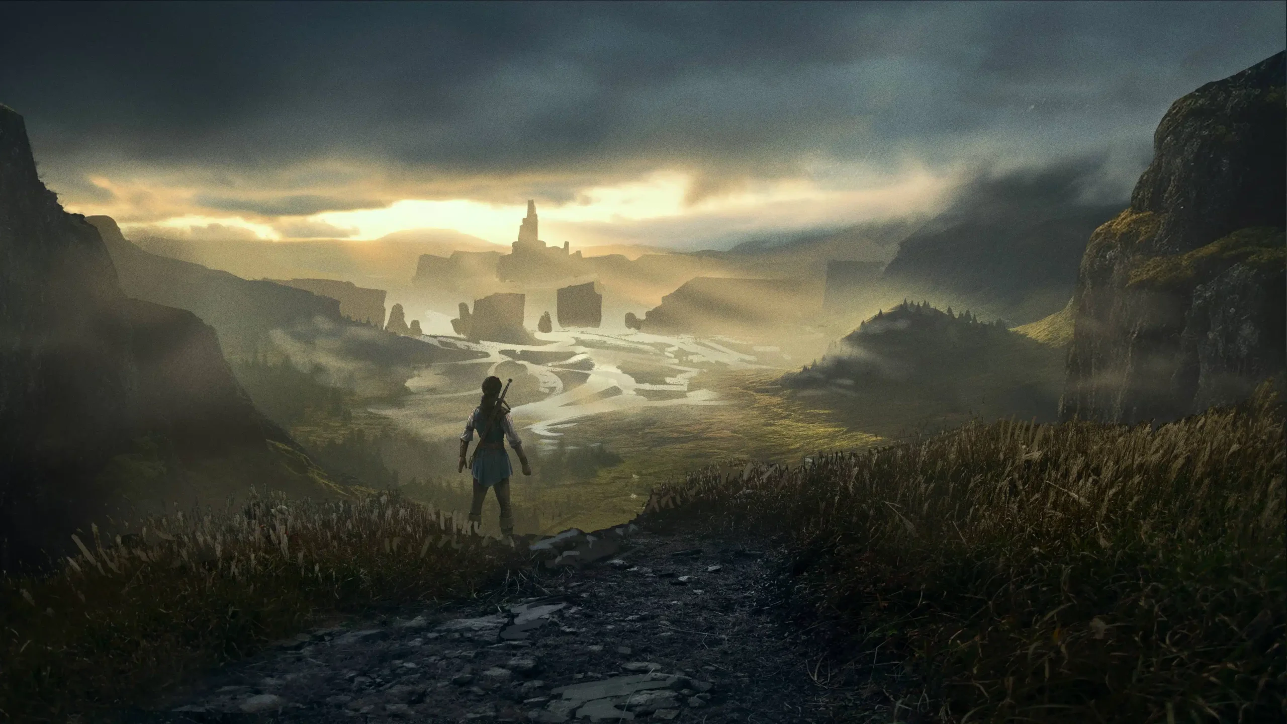 Un concept art d'un paysage du reboot de Fable.