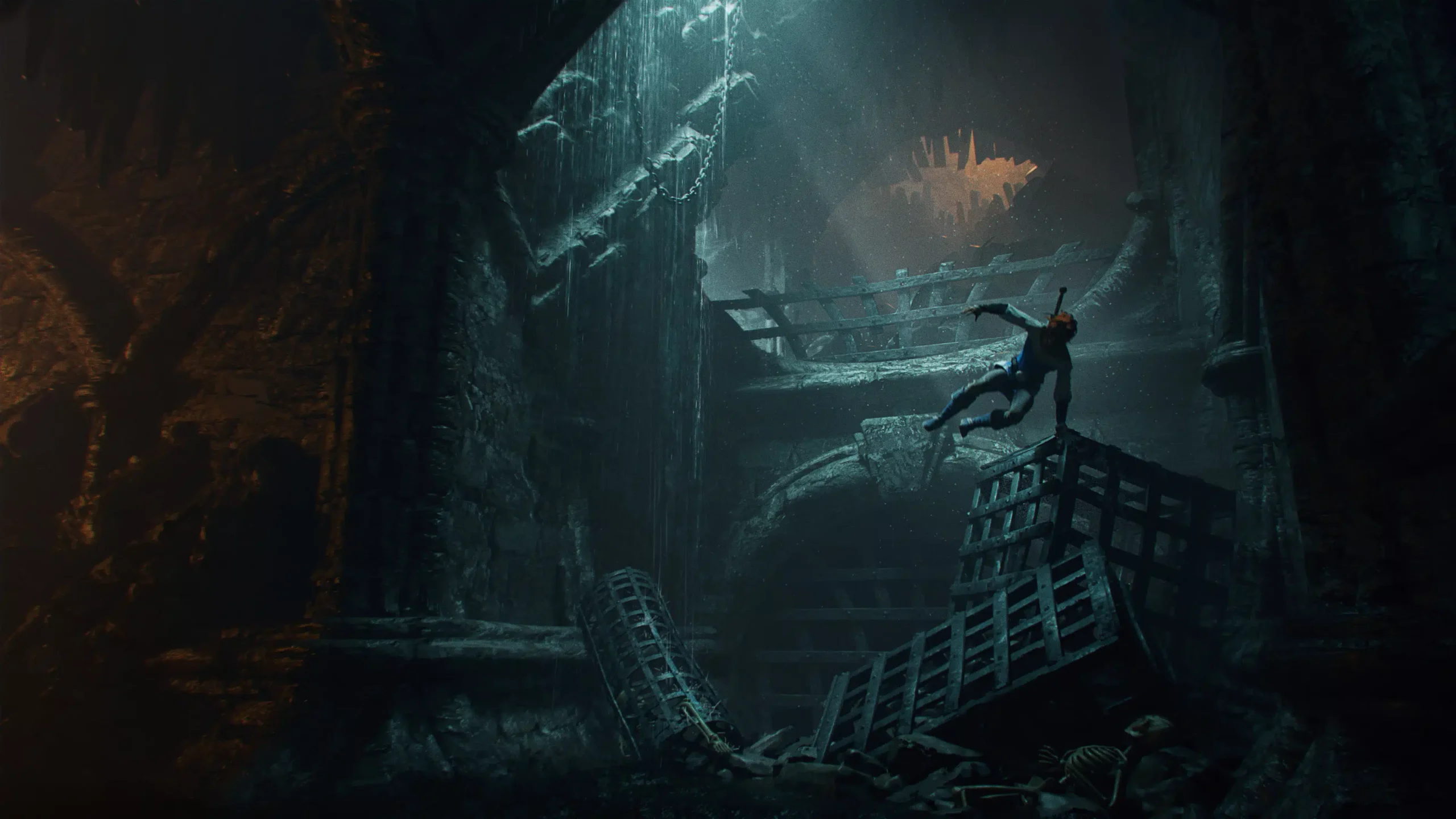 Concept art de l'hÃ©roÃ¯ne de Fable 4 en exploration.