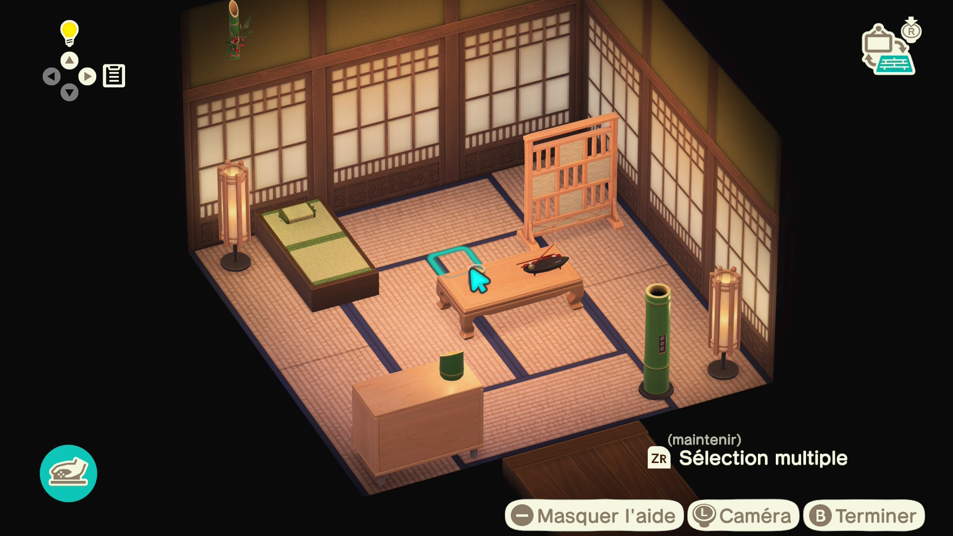 Exemple d'un chambre Soleil levant à l'hôtel d'Animal Crossing sur Nintendo Switch 2. Exemple d'un chambre Soleil levant à l'hôtel d'Animal Crossing sur Nintendo Switch 2.