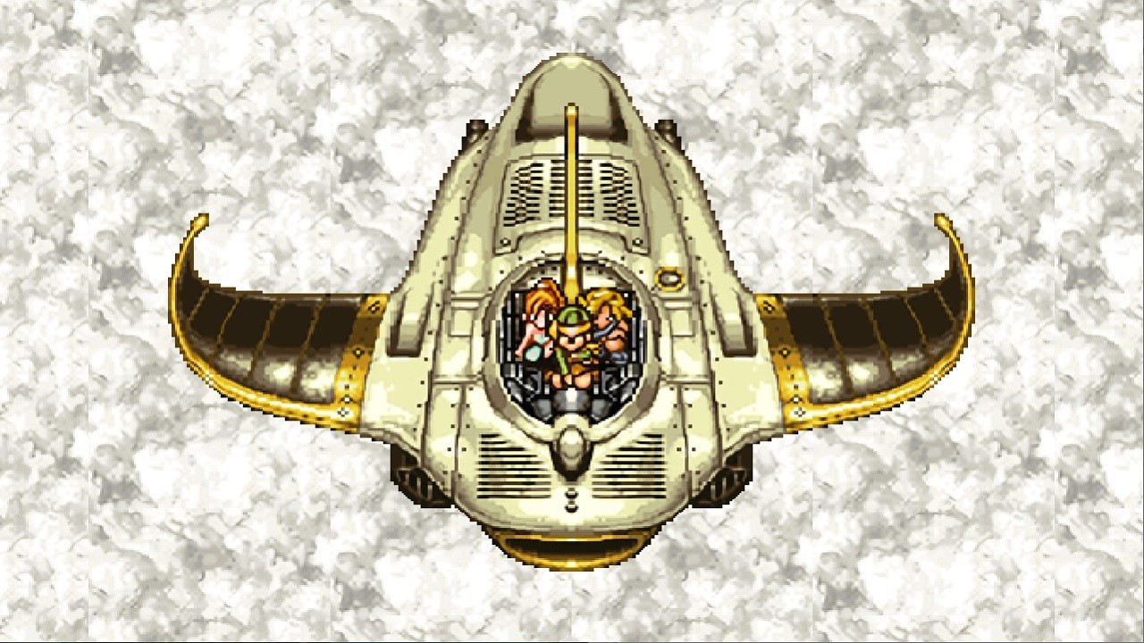 Les personnages de Chrono Trigger à bord de l'Epoch. Les personnages de Chrono Trigger à bord de l'Epoch.