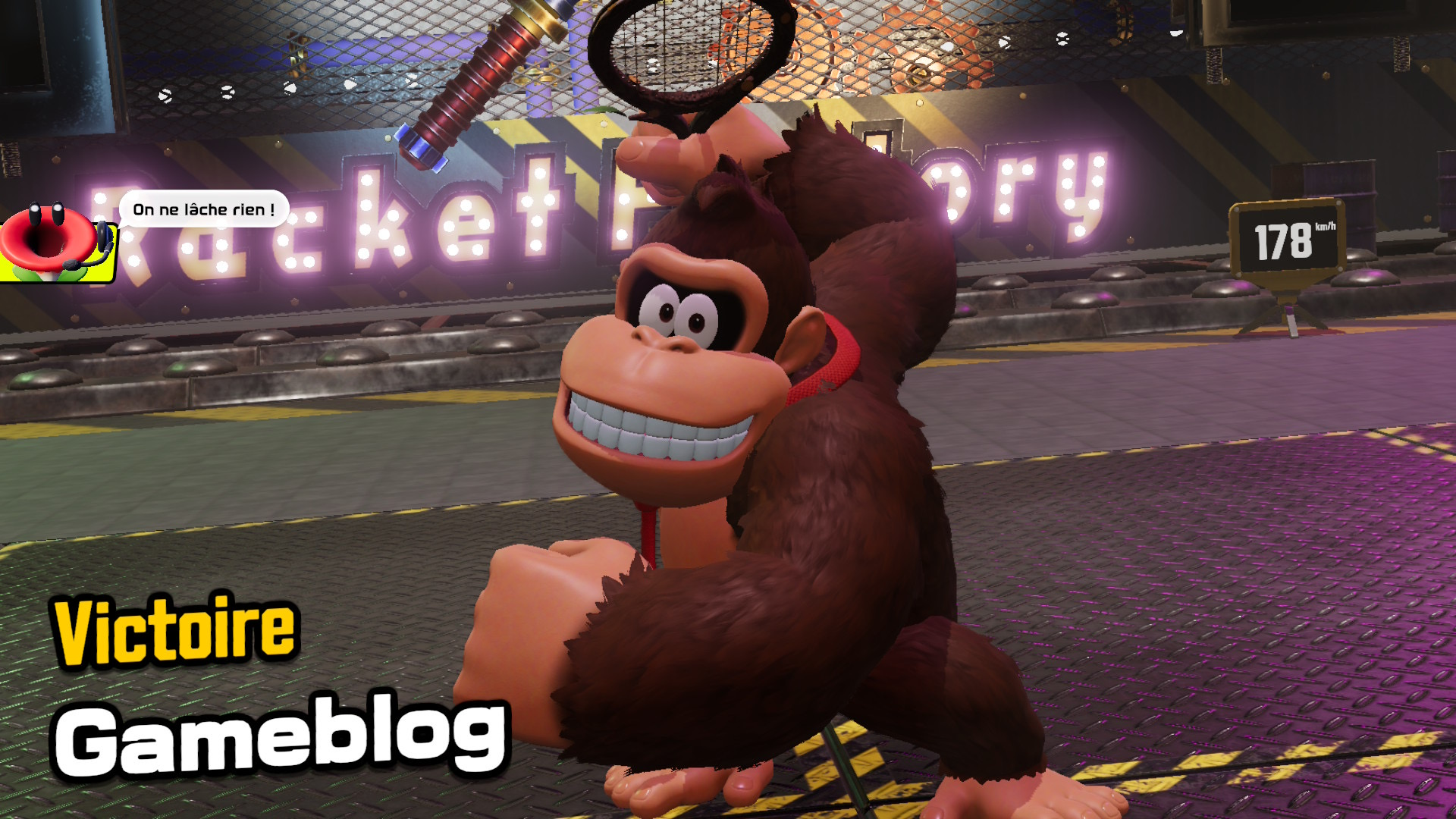 Gameblog gagne avec Donkey Kong dans Mario Tennis Fever. Gameblog gagne avec Donkey Kong dans Mario Tennis Fever.