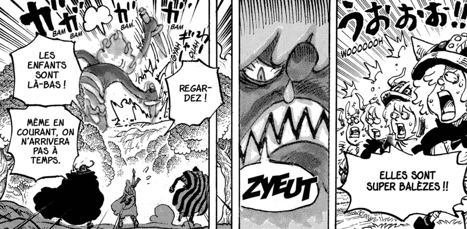 Les enfants de Géants en danger dans le chapitre 1173 de One Piece. Les enfants de Géants en danger dans le chapitre 1173 de One Piece.