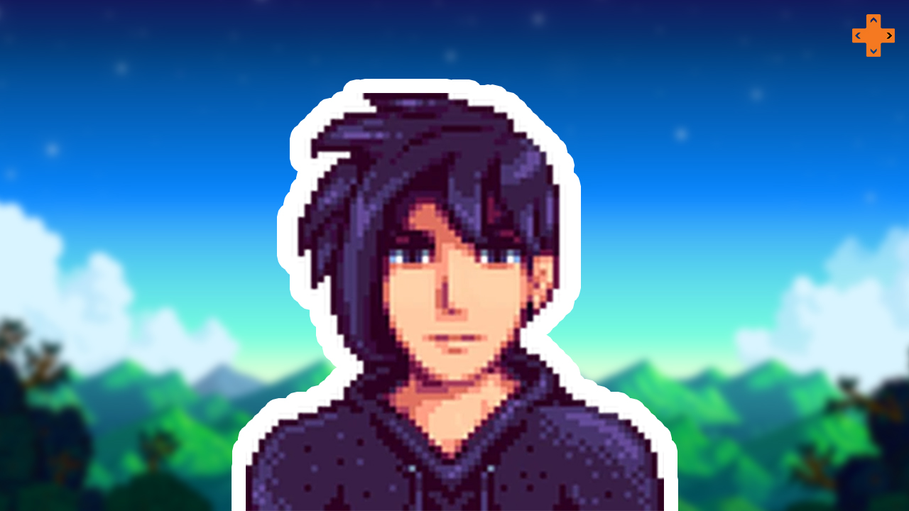 Sebastian, un prÃ©tendant de Stardew Valley.