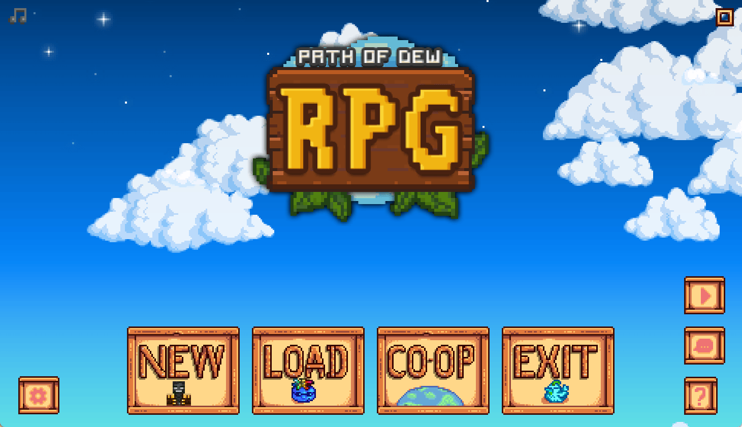 Ãcran titre du mod Path of Dew de Stardew Valley. Ãcran titre du mod Path of Dew de Stardew Valley.