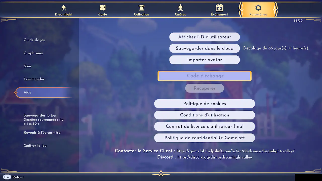 Menu des codes de Disney Dreamlight Valley. Menu des codes de Disney Dreamlight Valley.