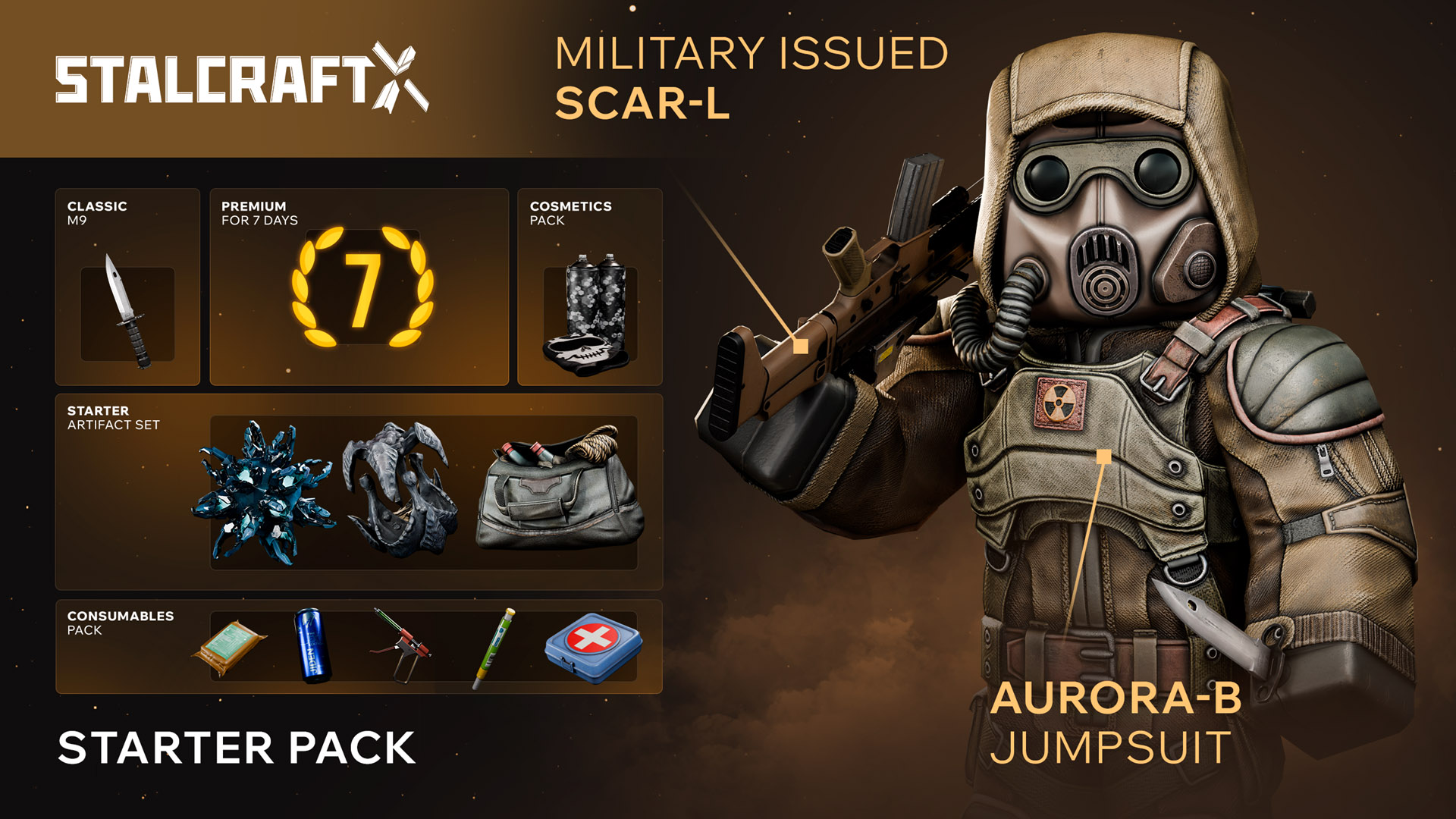 Contenu gratuit de Stalcraft X Edition Starter sur l'Epic Games Store.