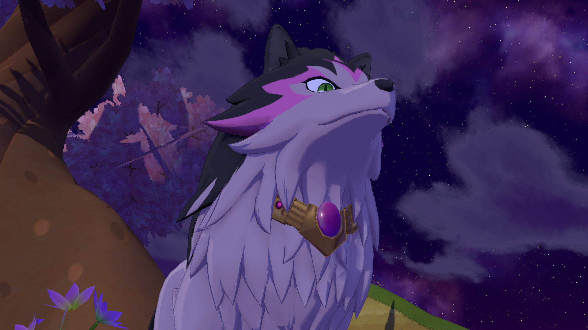 Un loup dans Harvest Moon Echoes of Teradea, le jeu pour les fans de Stardew Valley.