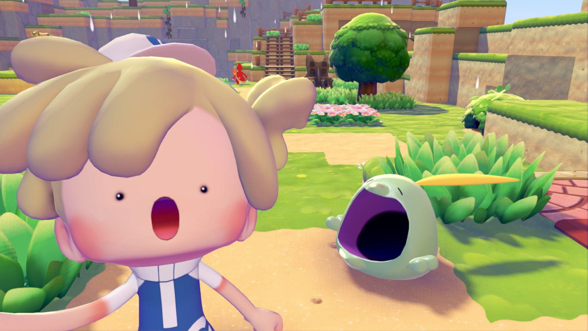 Selfie avec Gloupti dans Pokemon Pokopia. Selfie avec Gloupti dans Pokemon Pokopia.