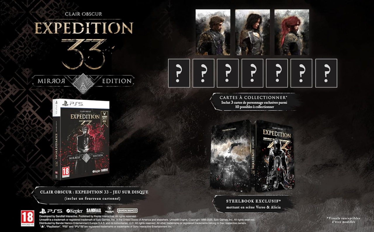L'Ã©dition collector Mirror de Clair Obsur Expedition 33.