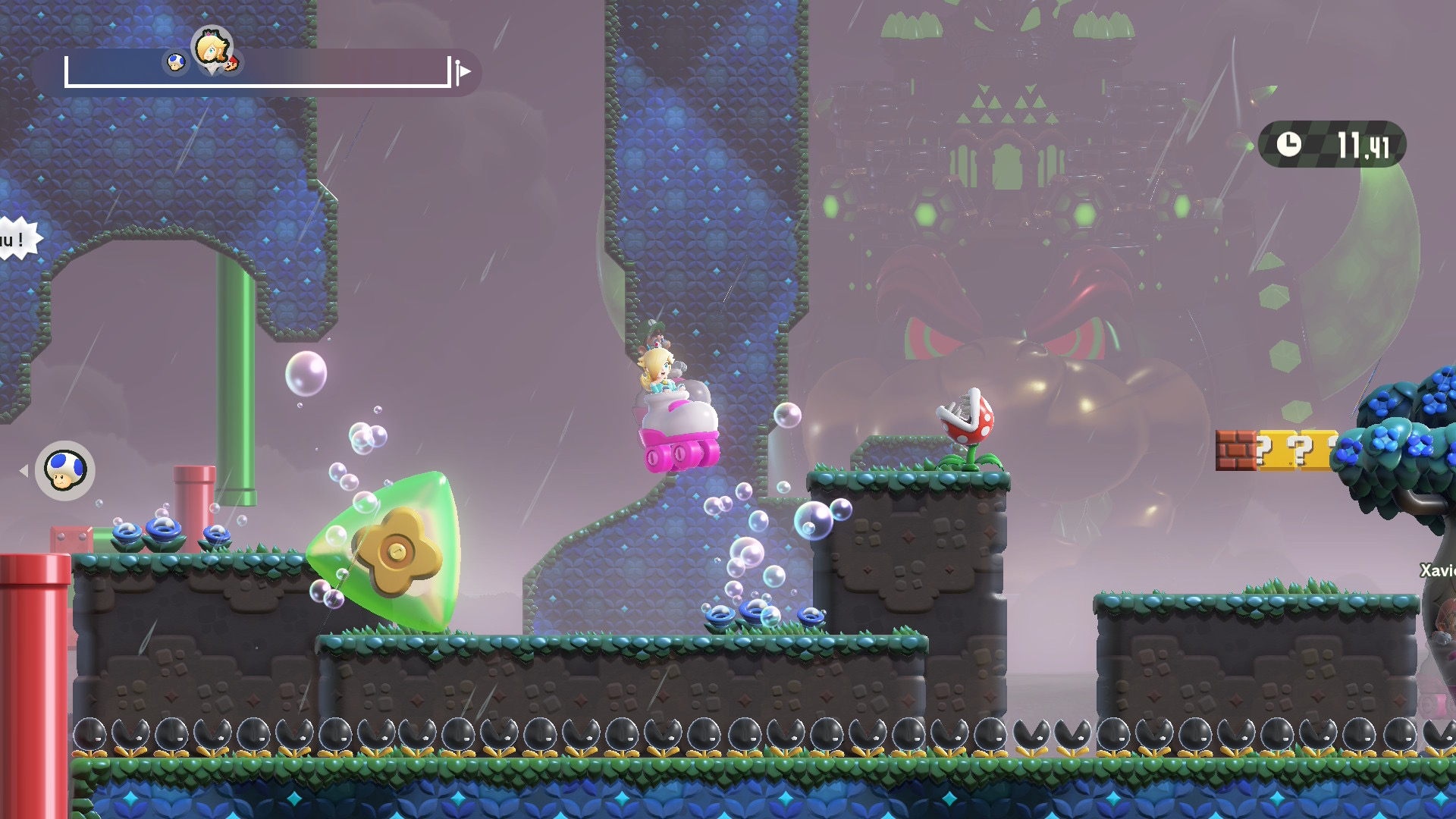 La course en patin dans Mario Wonder sur Nintendo Switch 2. La course en patin dans Mario Wonder sur Nintendo Switch 2.