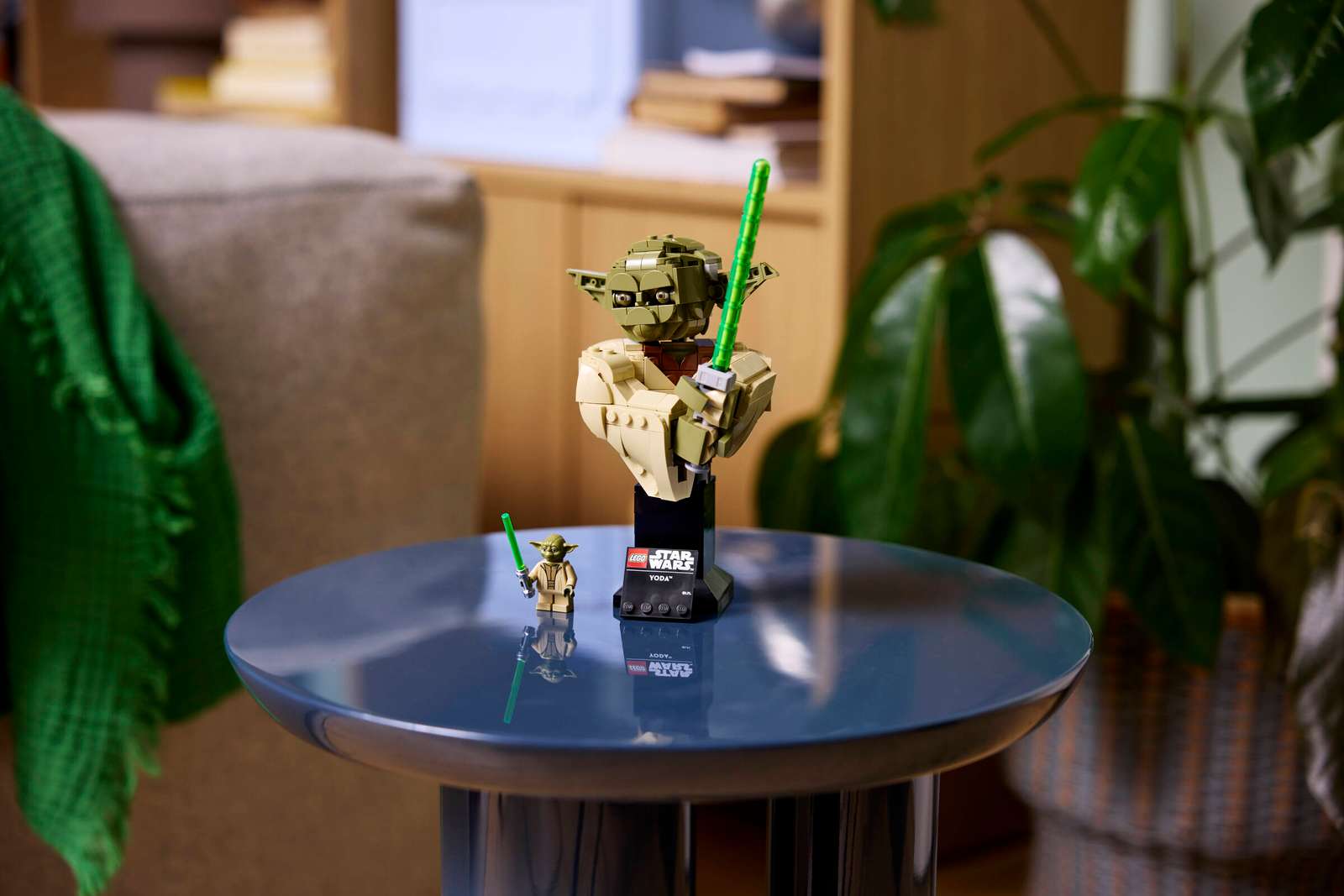 Set Star Wars du buste de Yoda.
