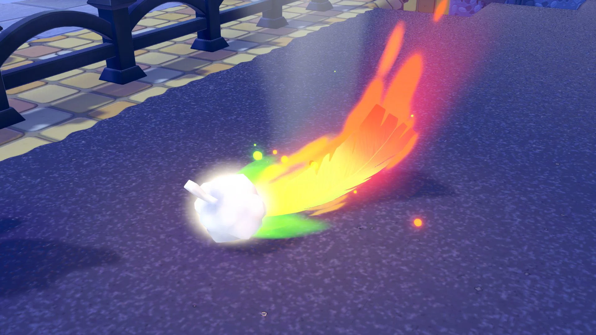 Une Arc-en-Ci'aile dans Pokemon Pokopia. Une Arc-en-Ci'aile dans Pokemon Pokopia.