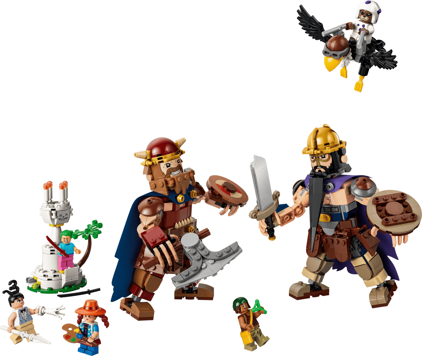 Lego reproduit le combat de Dorry contre Brogy de One Piece.