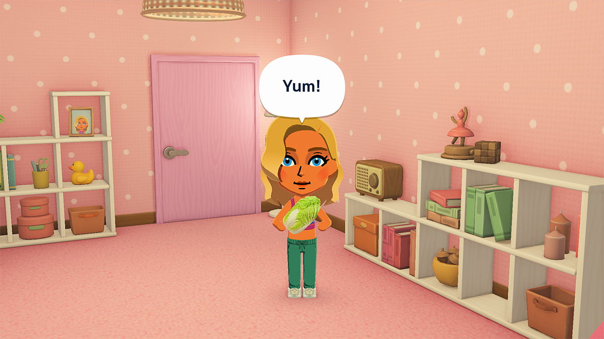 Nourrir un Mii dans Tomodachi Life Une vie de rêve. Nourrir un Mii dans Tomodachi Life Une vie de rêve.