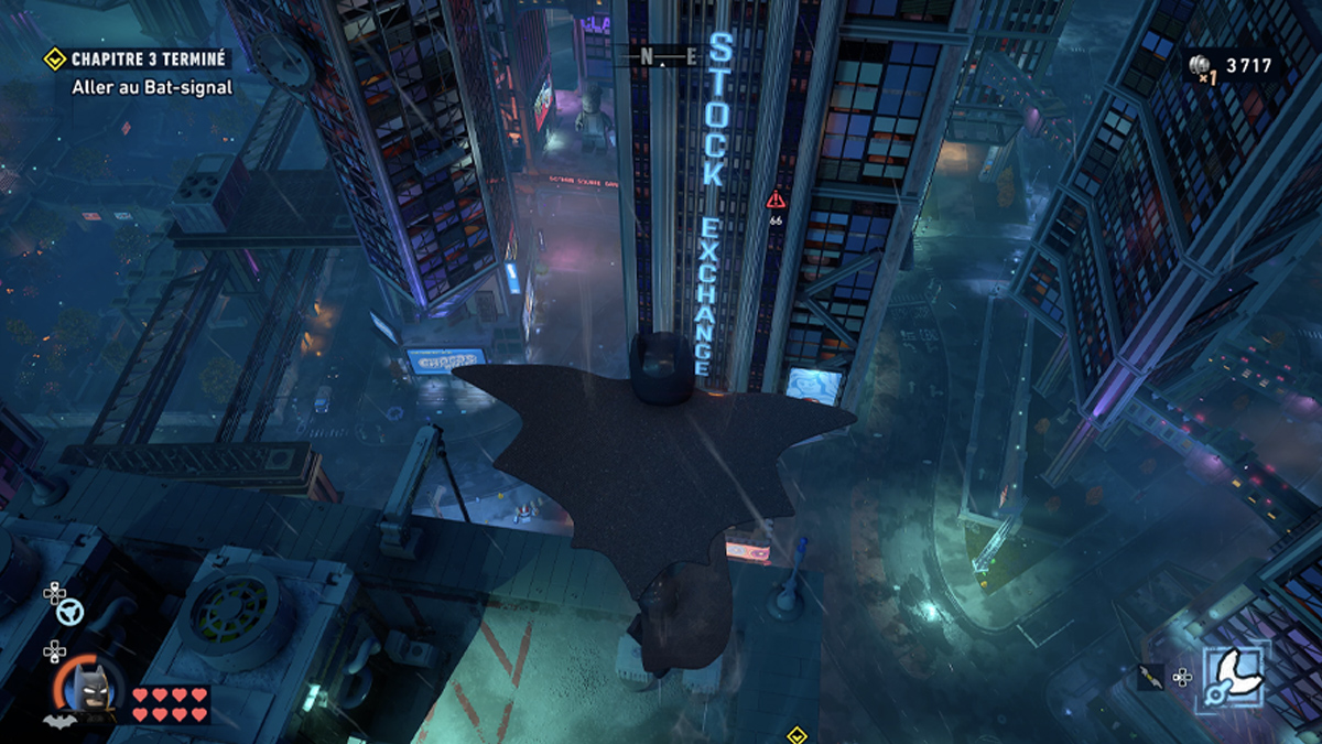 Gotham vue du ciel dans l'hÃ©ritage du chevalier noir.