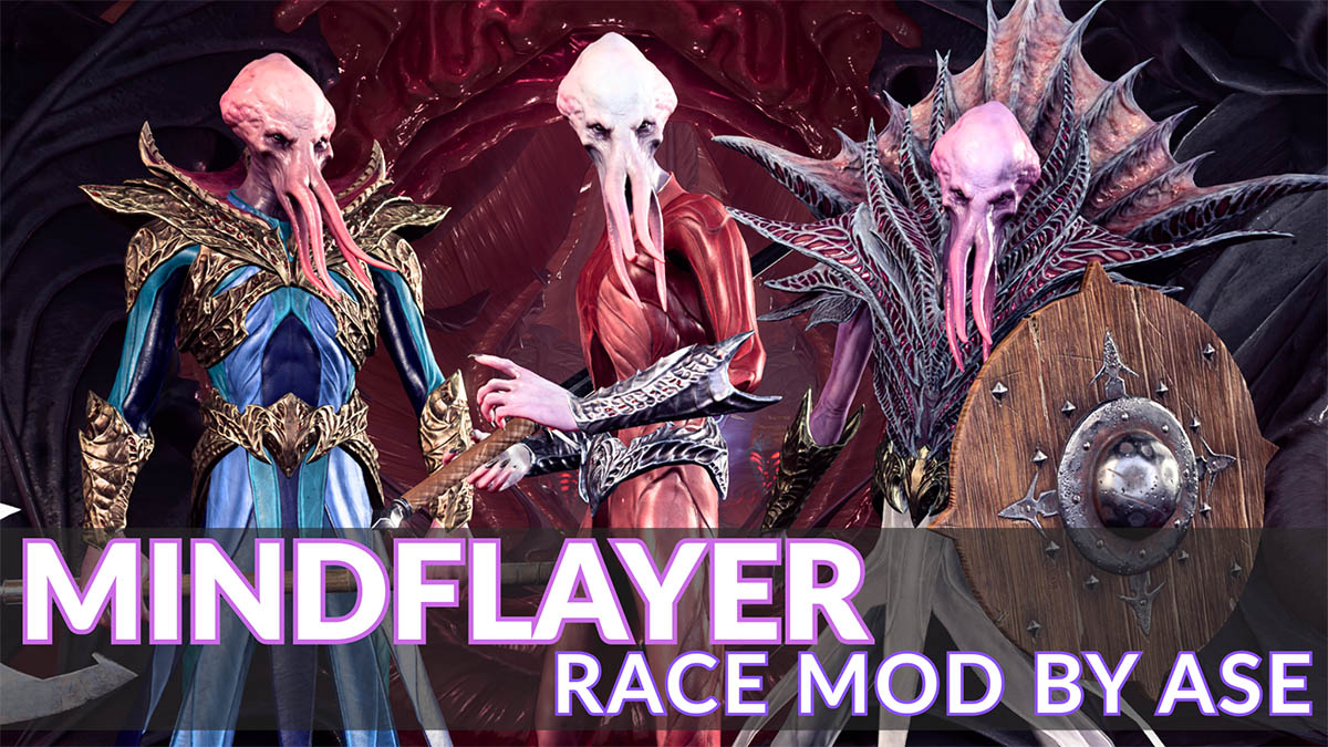 Baldur's Gate 3 accueille le Mind Flayer Race Mod.