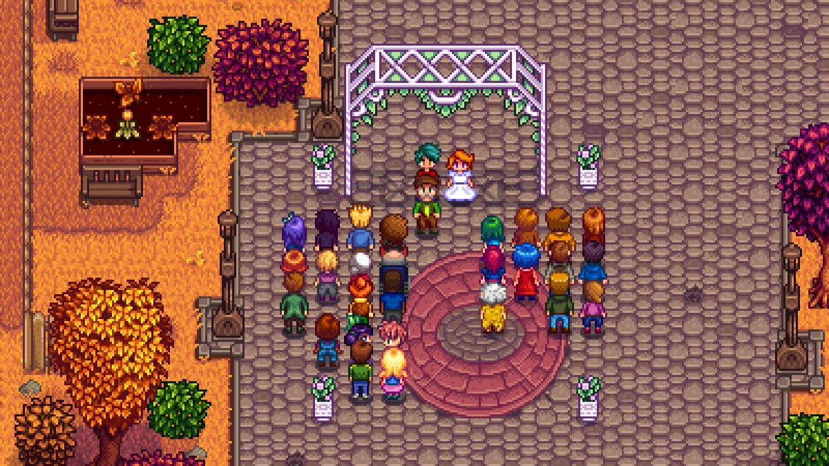 Un mariage dans Stardew Valley. Un mariage dans Stardew Valley.